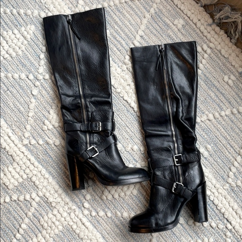 Rebecca Minkoff knee high moto boot